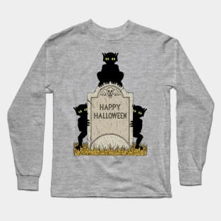 Three Imps Happy Halloween Long Sleeve T-Shirt